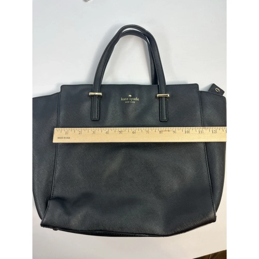 Kate Spade Hayden Tote Bag Black Leather - No Strap